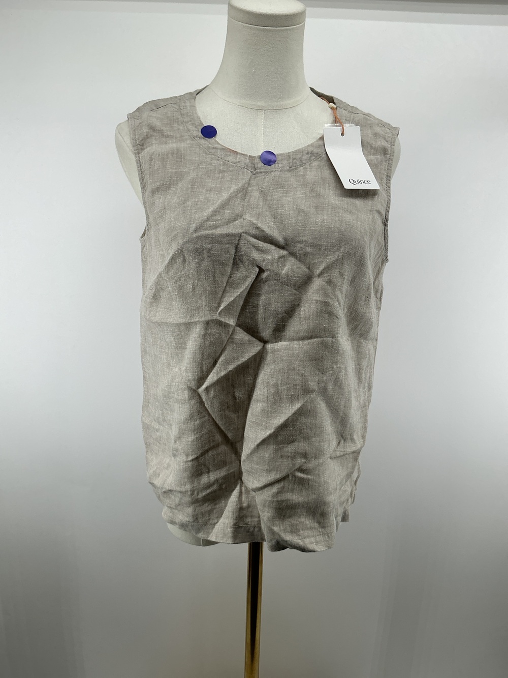 100% European Linen Tank